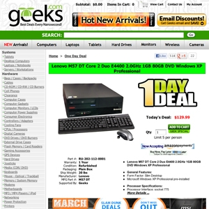 Deal page screenshot