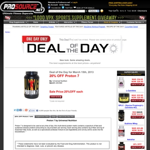 Deal page screenshot