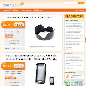 Deal page screenshot