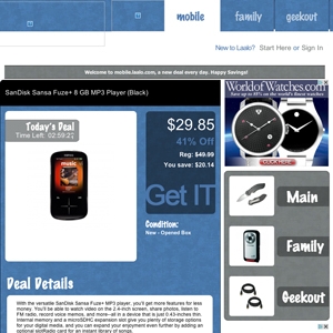 Deal page screenshot