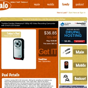 Deal page screenshot